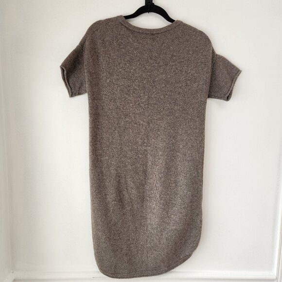 Sundance Merino Wool Sweater Dress Shift Style Brown Grey Women's PXS - Picture 3 of 7